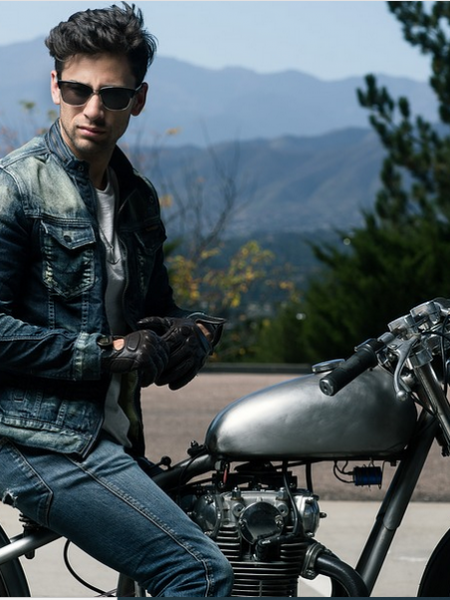 a rider on a motorbike tour